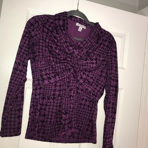 Purple long sleeve top